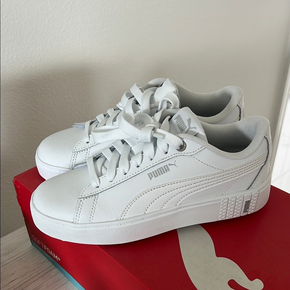Puma White Athletic Shoes - Picture 4 of 5